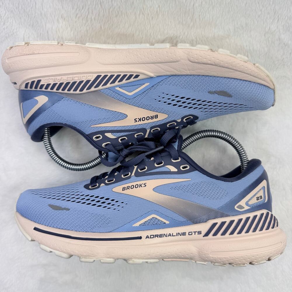Brooks Adrenaline GTS 23 Womens Running Shoes Vista Blue Linen Size 8 Athletic - Picture 6 of 10